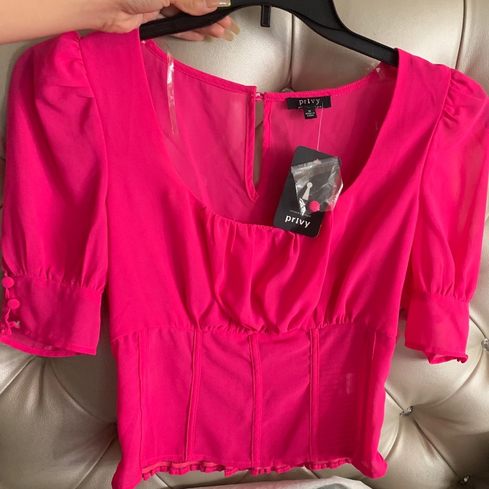 Hot Pink Crop Top